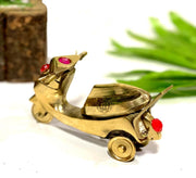DSH Brass Nautical Scooter Miniature, Table top Showpiece Metal Display Showpiece and Home Decor (Toy)