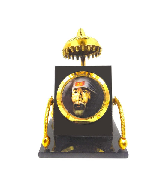 SHINDE EXPORTS Sai Baba Car Dashboard Stand, showpiece/Gift Item(Design 4)