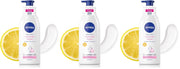 NIVEA Body Lotion Natural Glow, Cell Repair, Spf 15 & 50X Vitamin C 400ml (Pack of 3)