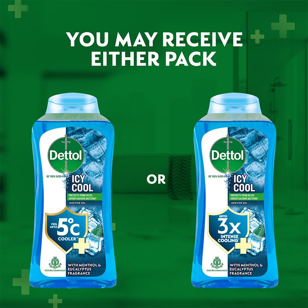 Dettol Body Wash and Shower Gel for Women and Men, Cool - 250ml | Soap-Free Bodywash | 12h Odour Protection