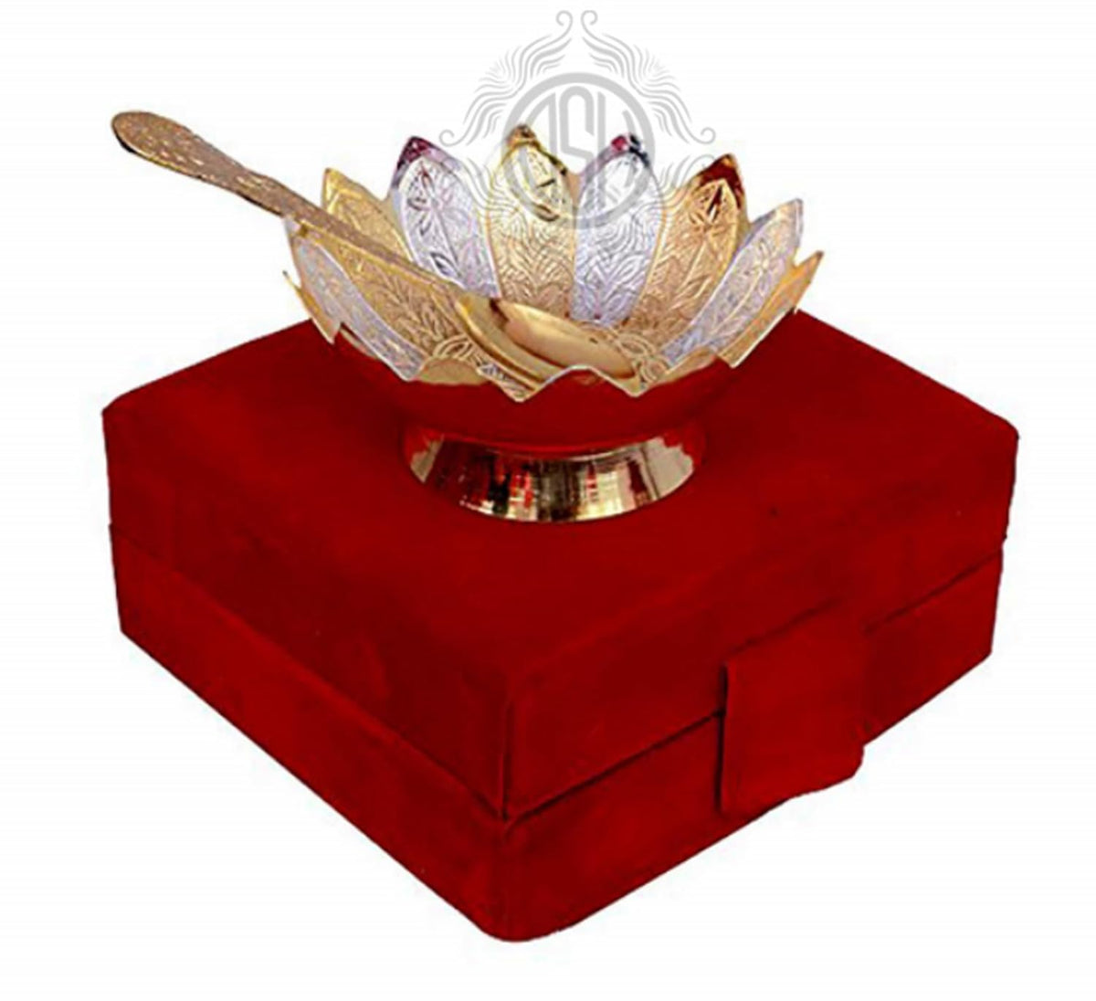 DSH CRAFTING YOUR CURIOSITY Bowl Sets with Spoon Used for Dry Fruit, Sweets and Home Decor with Velvet Box Gift Items