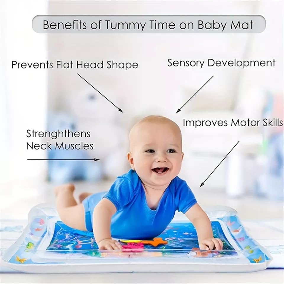 Toy Imagine Tummy Time Water Mat for Babies | Sensory Play Gym for 6-12 Months | Newborn Baby Essentials | Water-Filled Activity Mat | Baby Gifts | Pack of 1