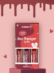 INSIGHT Non Transfer Liquid Lipstick Kit - Reds (Pack of 6) | Waterproof | Matte Finish | Transfer & Smudge Proof | Lightweight | 12 Hr Wear| Highly Pigmented 12 g