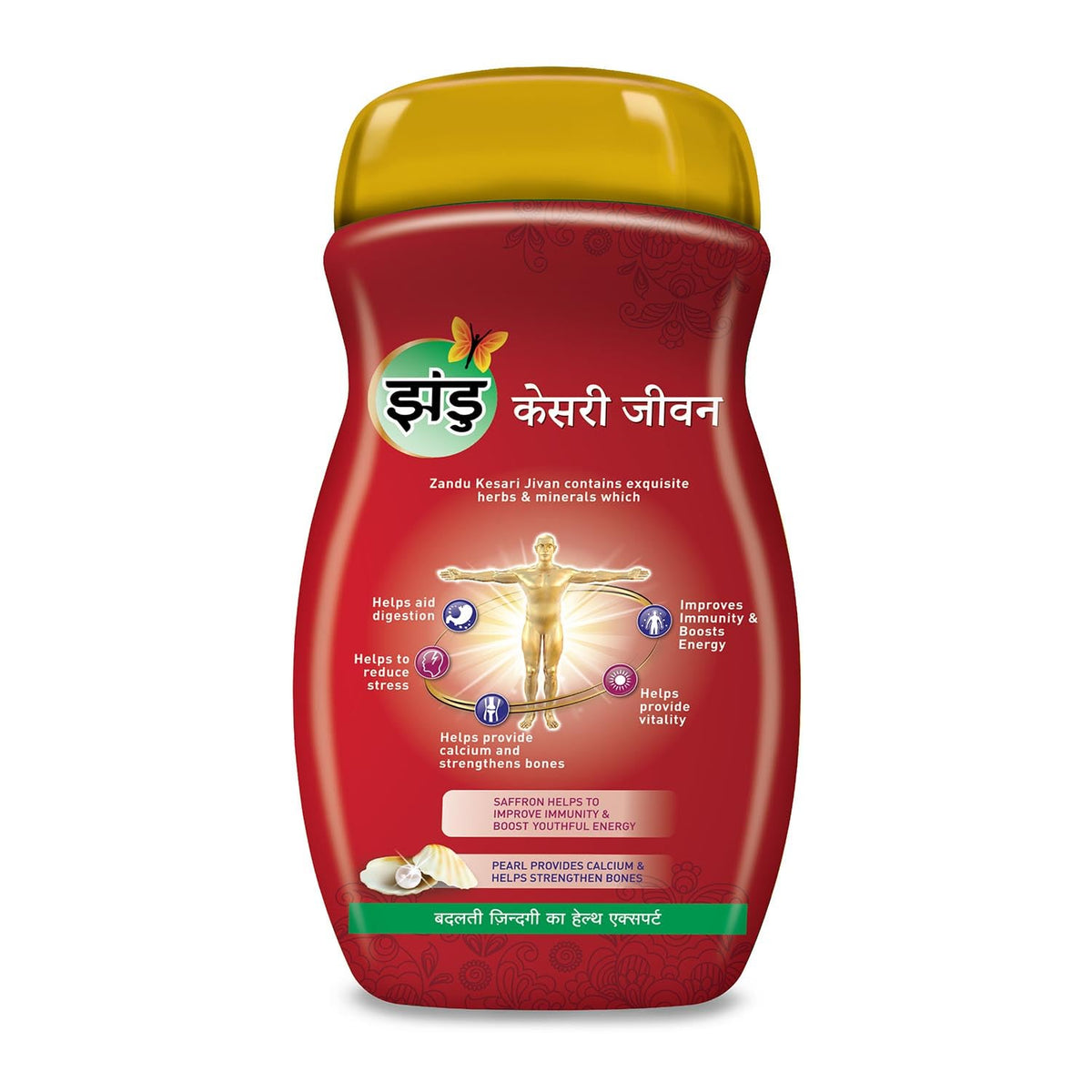 Zandu Kesari Jivan – Ayurvedic Immunity Booster for Adults and Elders, Builds Energy, Strength & Stamina, Strengthens Bones, Enriched Revitalizer, 900g