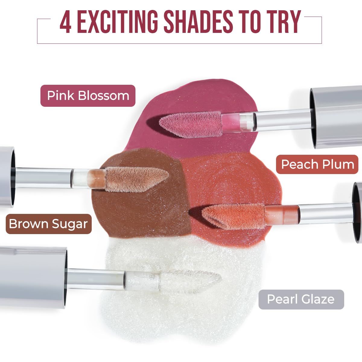 INSIGHT Hydrating Lip Gloss - Pearl Gaze (3.5g) | Moisturizing | Non-Sticky, Plumping & Shiny Finish | Enriched with Coconut Oil, Shea Butter & Vitamin E (Pack of 2)