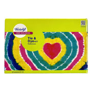 Fevicryl Tie & Dye Multicolor Kit | Complete DIY Fabric Colour Kit with 4 Acrylic Colour, 1 x 2 feet Fabric, 4 Squeezy Bottles | Ideal for Gifting, Beginners & Art Enthusiasts