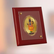 DIVINITI Intima Pure 24K Gold Plated Ram Lalla Religious Frame – Luxury Home, Office & Mandir Décor | Premium Gold Foil Artwork in MDF Frame | Table Top Display (16 X 13.5 CM)