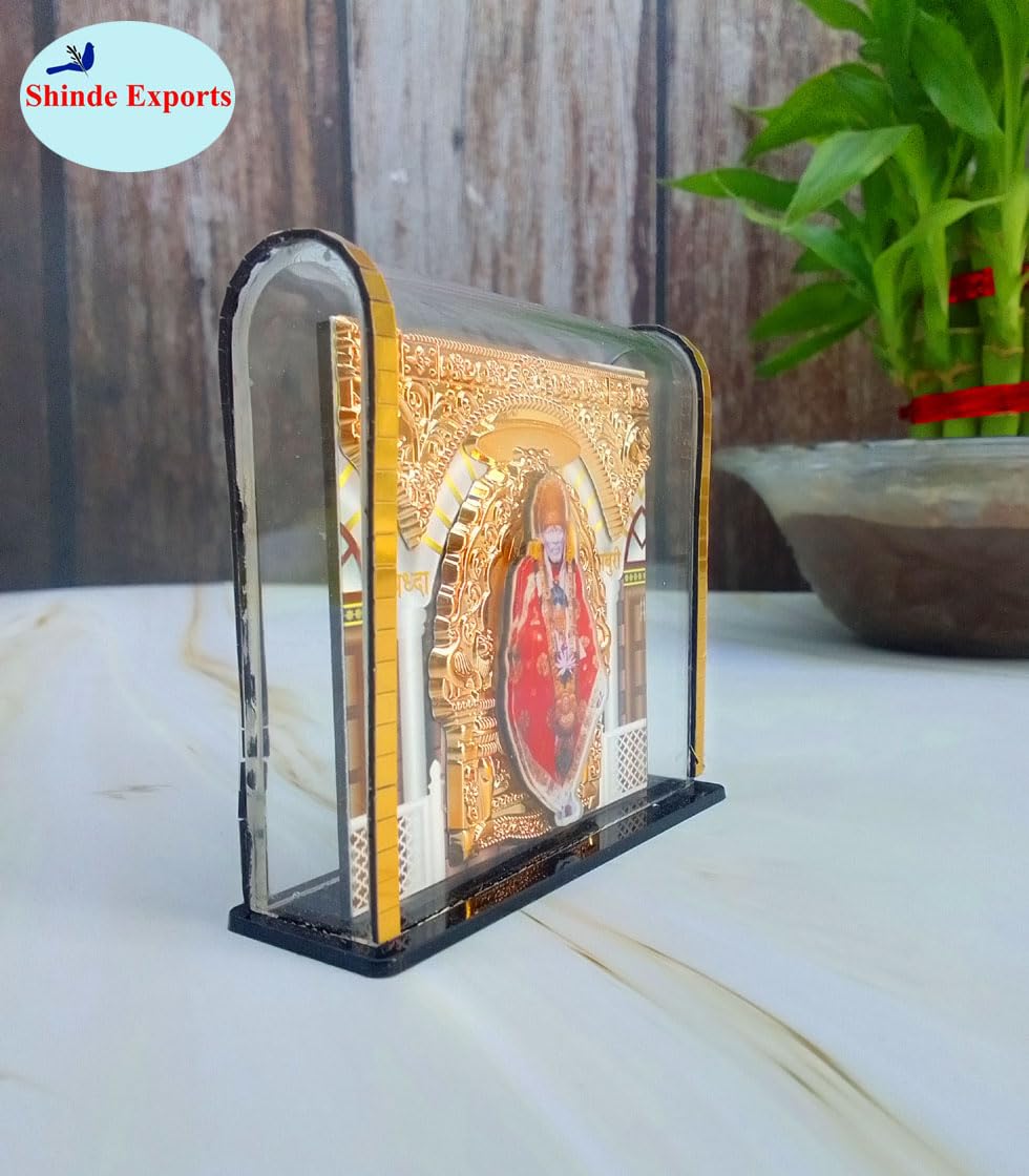 SHINDE EXPORTS shirdi saibaba car Dashboard Statue Idol (Samadhi)