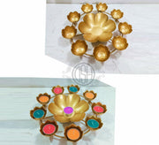 DSH Decorative Bowl for Home Diwali Handcrafted Bowl for Floating Flowers and Tea Light Candles Home Diwali Decoration Items
