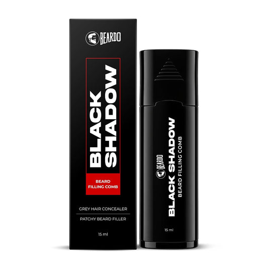 Beardo Black Shadow Beard & Hair Touch-Up Pen for Men | Precision Comb Tip for Grey Coverage | Instant Natural-Looking Color | Mess-Free Application | Quick Beard & Sideburn Touch-Ups