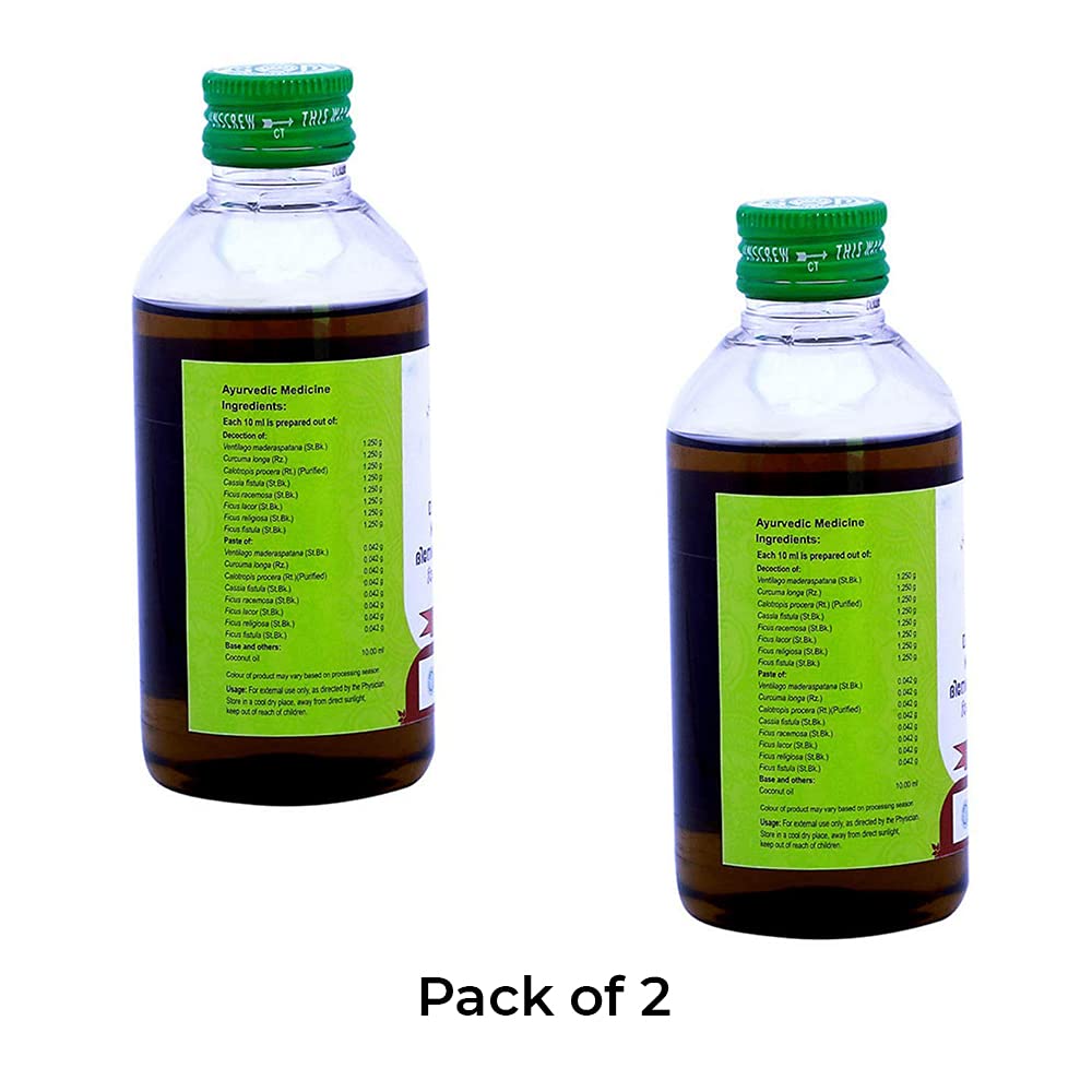 Vaidyaratnam Dinesavalyadi Kera Thailam 200 ml (Pack of 2)| Ayurvedic Products | Ayurveda Products | Vaidyaratnam Products