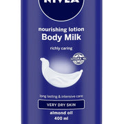 NIVEA Nourishing Lotion Body Milk for Very Dry Skin, 400ml