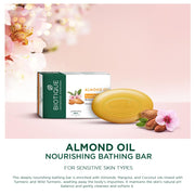 Biotique Almond Oil Nourishing Body Soap, 450g (150g x 3)