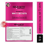 KEYA SETH AROMATHERAPY Aromatic White Secrets (Fairness Facial Kit) with Pure Essential oils & Fresh Green Herbs -Instant White, Bright, Shine & Youthful Glow Skin