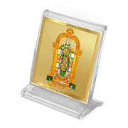 DIVINITI 24K Gold Plated Religious Car Dashboard Frame | Premium God Idol Frame for Car, Home Mandir & Office Table | Spiritual Gift, Decorative Showpiece | Meenakshi