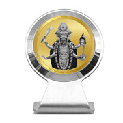 DIVINITI 24K Gold Plated Religious Car Dashboard Frame | Premium God Idol Frame for Car, Home Mandir & Office Table | Spiritual Gift, Decorative Showpiece | Maa Kali