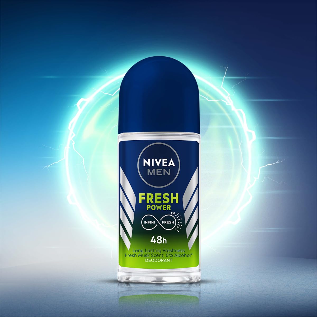NIVEA MEN Fresh Power Roll-On Deodorant (50ml) (Pack of 3)