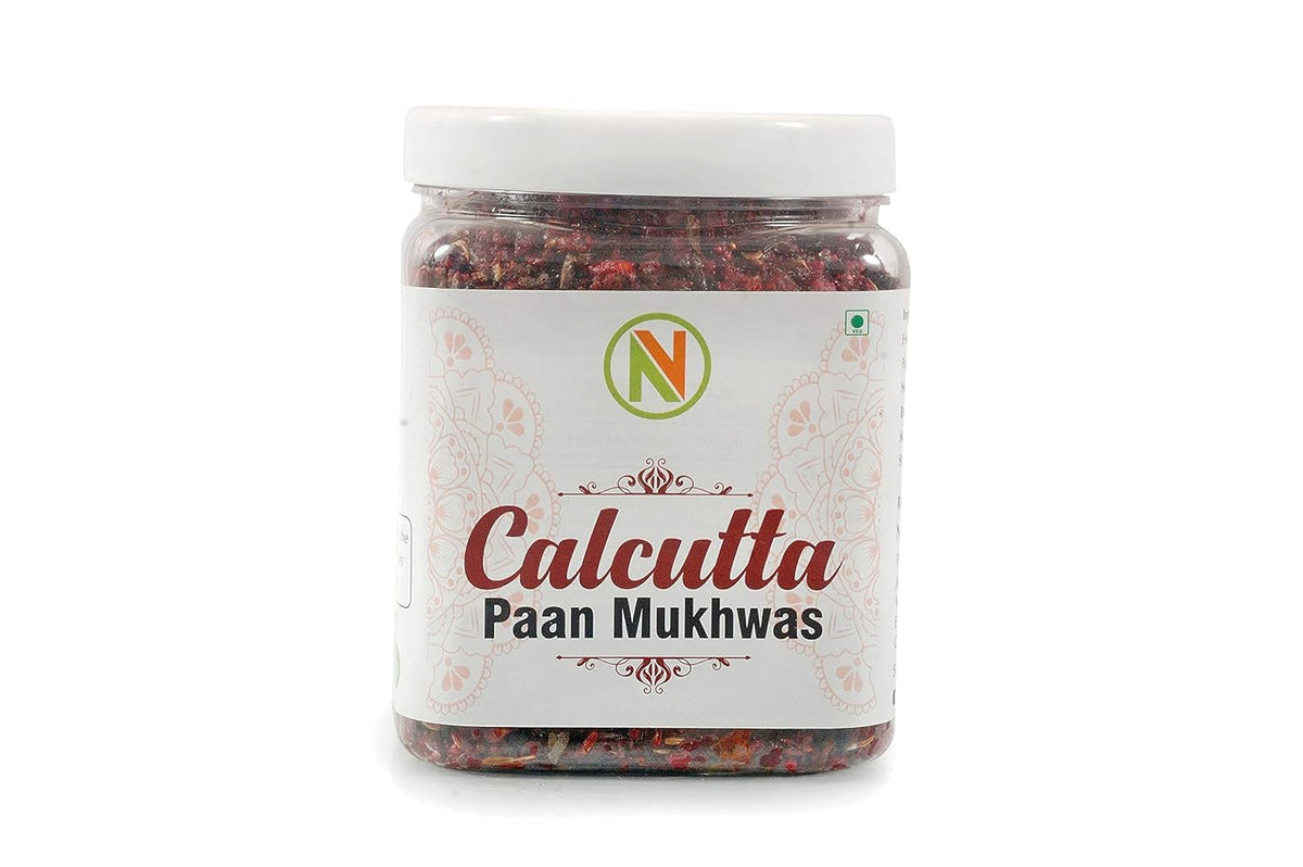 NatureVit Calcutta Meetha Paan Mukhwaas, 800g | Sweet Calcutta Paan Mouth Freshener with Gulkand & Fennel | Natural, Vegetarian, Hygienically Packed