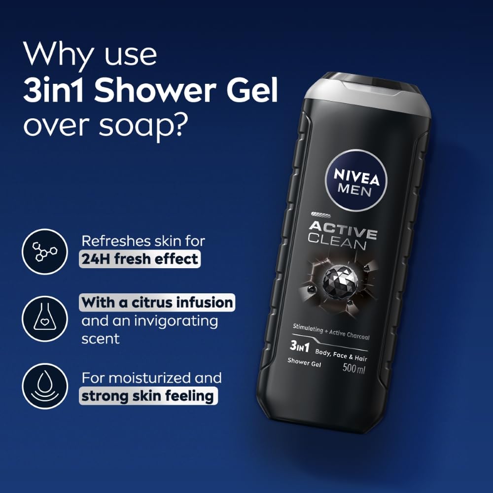 NIVEA MEN Active Clean Shower Gel