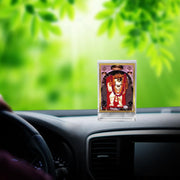 DIVINITI 24K Gold Plated Religious Car Dashboard Frame | Premium God Idol Frame for Car, Home Mandir & Office Table | Spiritual Gift, Decorative Showpiece | Mehndipur Balaji