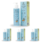 Little Rituals Baby Multi-Vitamin Body & Hair Wash - Tear Free + pH 5.5. Formulated with the best plant botanical - HONEYSUCKLE, BASIL, MANDARIN. Natural, Organic, Dermat tested, SWISS Technology (200ml)
