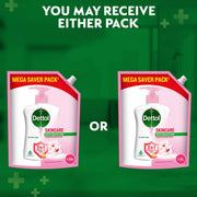 Dettol Liquid Handwash Refill - Skincare Moisturizing Hand Wash, 1350 ml, Pack of 2