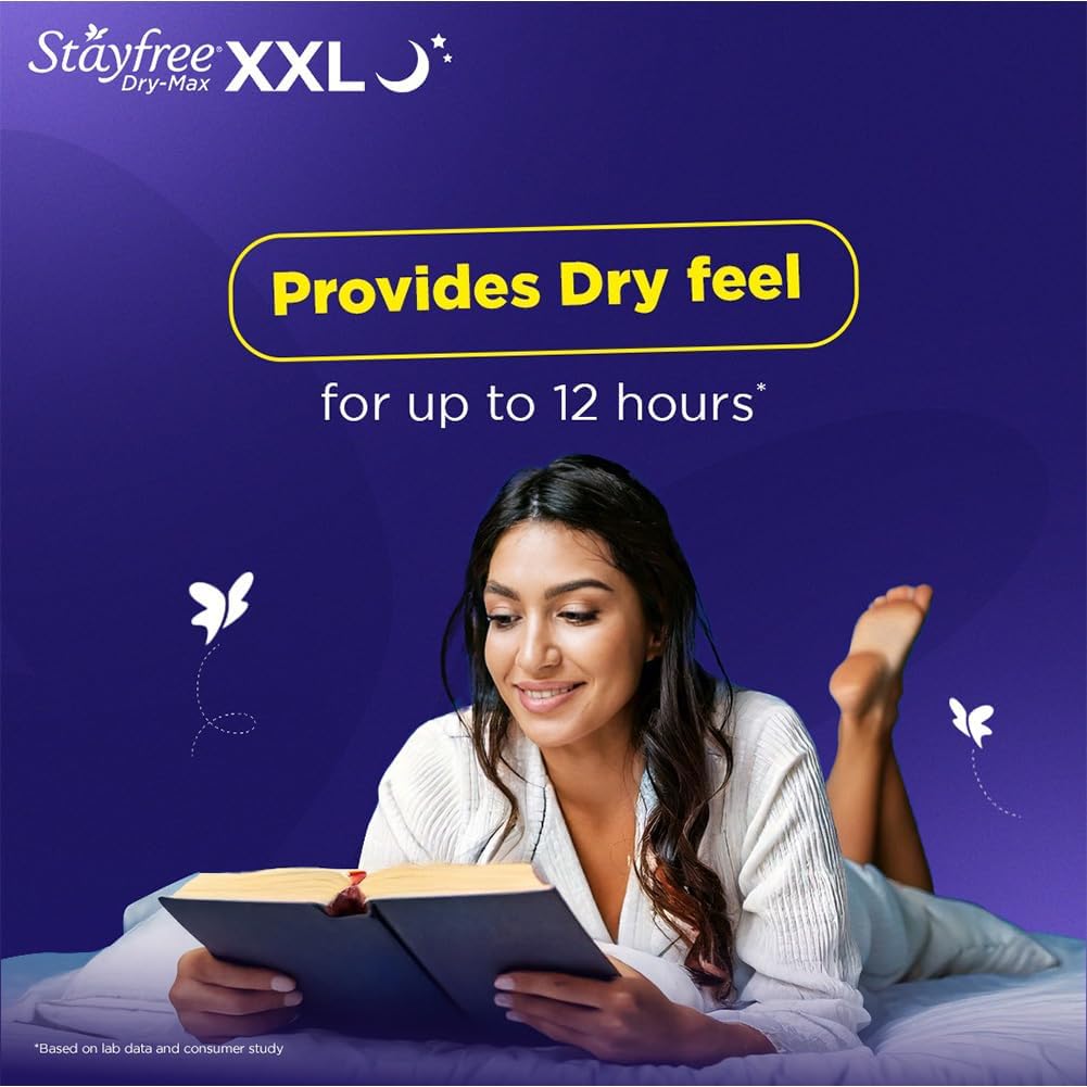 Stayfree Dry Max All Night Sanitary napkins (14 Count)