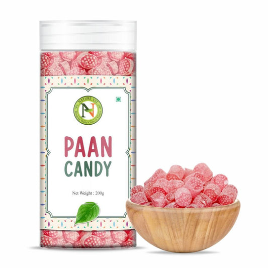NatureVit Paan Flavour Candy, 200g | Meetha Paan Goli for Mouth Freshener | Sweet Aromatic Digestive Treat | Vegetarian