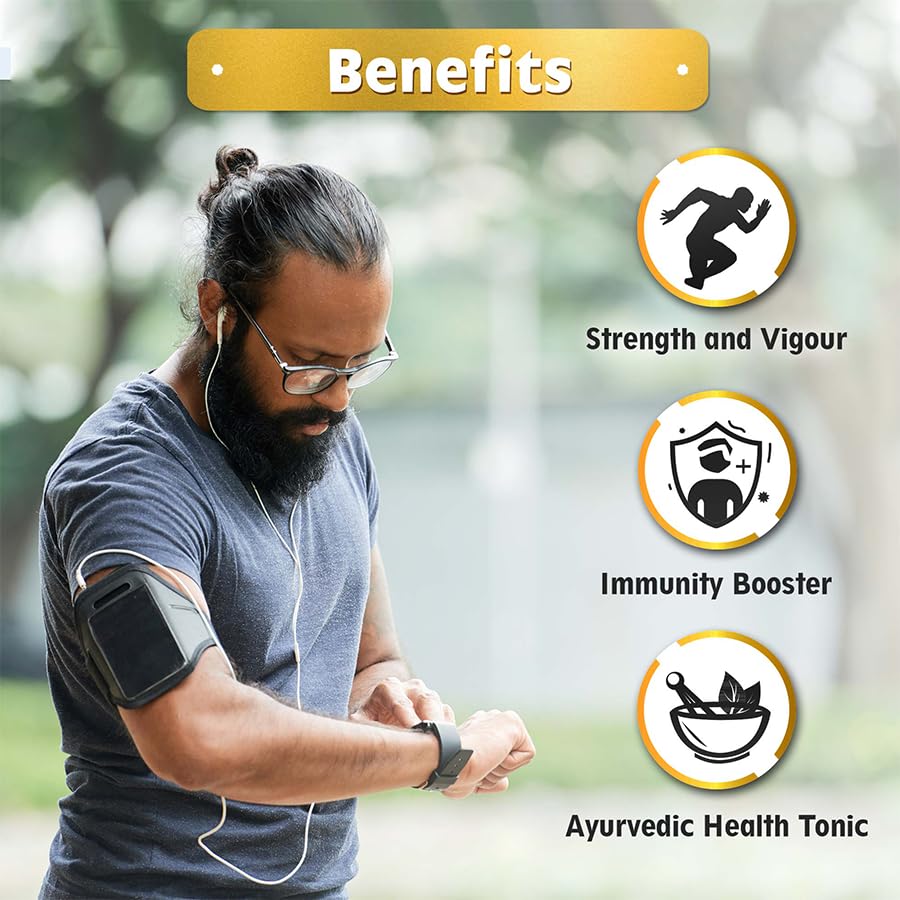 Dabur Shilajit Ayurvedic Capsules - 30 capsules | Pure Shilajit with Antifatigue and Anti Inflammatory Benefits | For Vigour, Strength and Ayuvedic Health | Immunity Booster