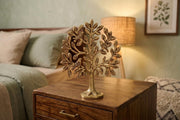 KridayKraft Kalpavriksha Tree of Life Showpiece with Birds, 15 cm Golden Metal Kalpvriksh for Home Mandir, Vastu, Office Table, Housewarming & Diwali Gift