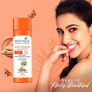 Biotique Bio Sandalwood 50+ SPF UVA/UVB Sunscreen Ultra Soothing Face Lotion Water Resistant, 190ml