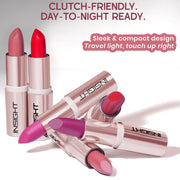 INSIGHT Hydra Fix Lipstick - Empress Red| Semi Matte Finish | One Swipe Intense Pigmentation | Long Lasting | Lightweight | Hydrating Non Drying Formula - 4.2g (Pack of 2)