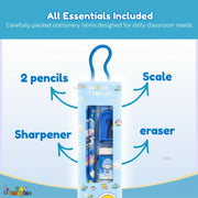 Toy Imagine Kids Stationery Kit for Birthday Return Gift | Pencils, Eraser, Scale & Sharpener | Ideal for School, Party Distribution, Kanjak, Festivals & Classroom Gifts (Pack of 12)