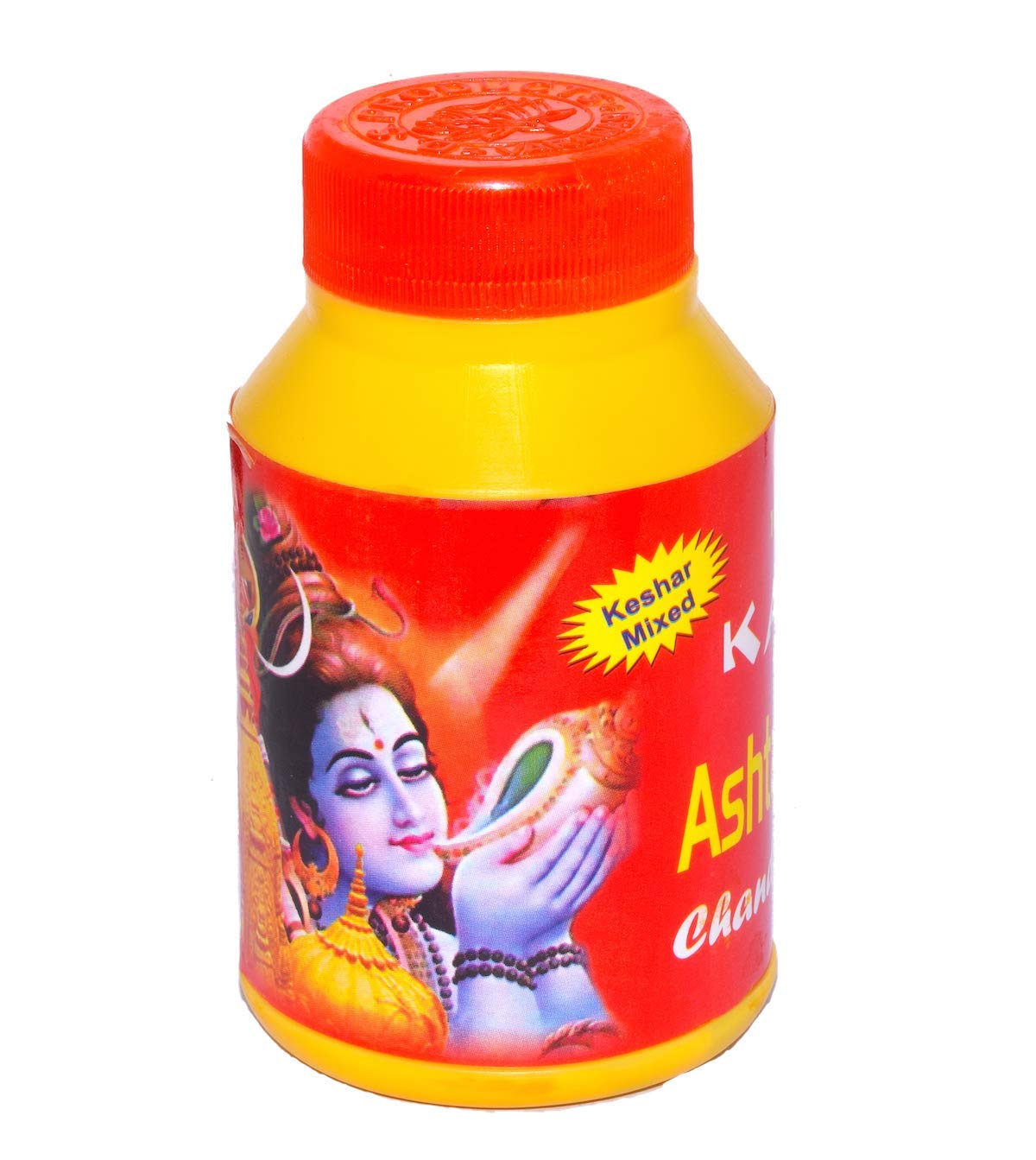 RUDRADIVINE Kashi Tulsi Ashtagandha Chandan Tikka , Yellow , 125 Gram Pack