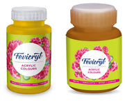 Fevicryl Pidilite Acrylic Painting Color (Yellow Ochre, 500ml) & Pidilite Pearl Acrylic Painting Color (Bronze, 100ml)