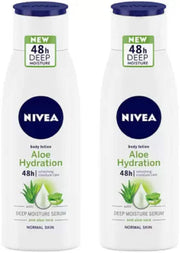 NIVEA Aloe Hydration Lotion, 800 ml (400 ml, Pack of 2)