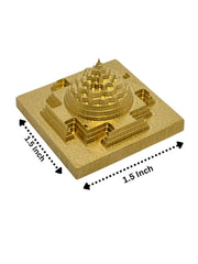 RUDRADIVINE Panchdhatu Shri Yantra for Pooja | Energized Wealth & Prosperity Symbol | Vastu Decor for Home Entrance & Office