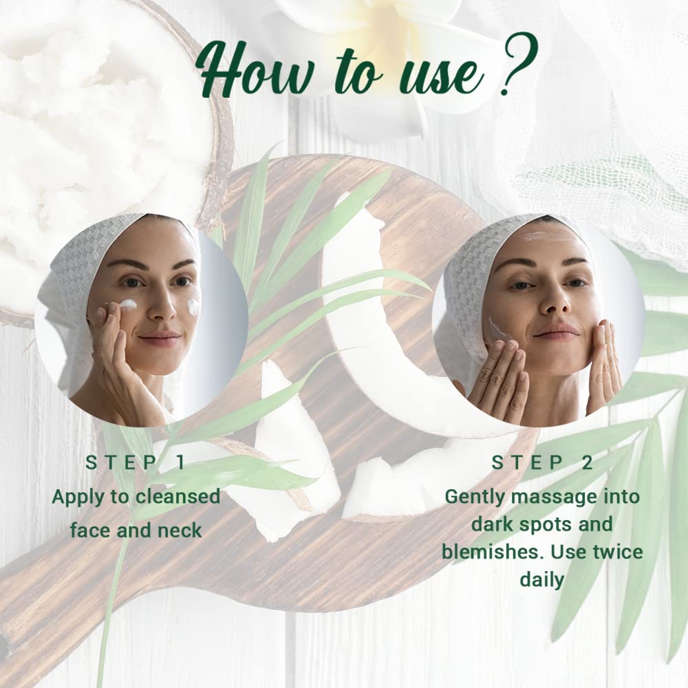 Biotique Coconut Brightening Instant Glow Cream| Lightweight and Non-Greasy | Reduces Dark Spots and Protects Ageing | Nourished and Moisturized Skin |100% Botanical Extracts| All Skin Types | 175gm