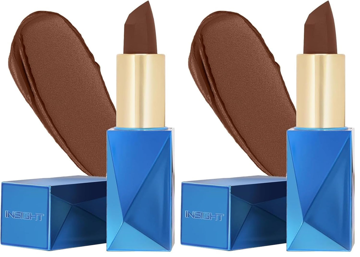 INSIGHT Professional Ultra Smooth Lipstick - Admire | Weightless Formula | Intense Color Payoff | Non-Sticky, Moisturizing | Enriched with Rice Bran Butter & Vitamin E - 3.8g (Pack of 2)