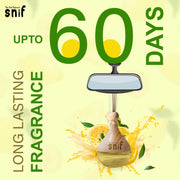 The Old Natural Snif Car Perfume With Essential Oils | Car Perfumes Diffuser With 15ml Refill Pack | Car Fresheners Long Lasting | Car Air Freshener (Pack Of 1, 20ml) (Lemon Grass)