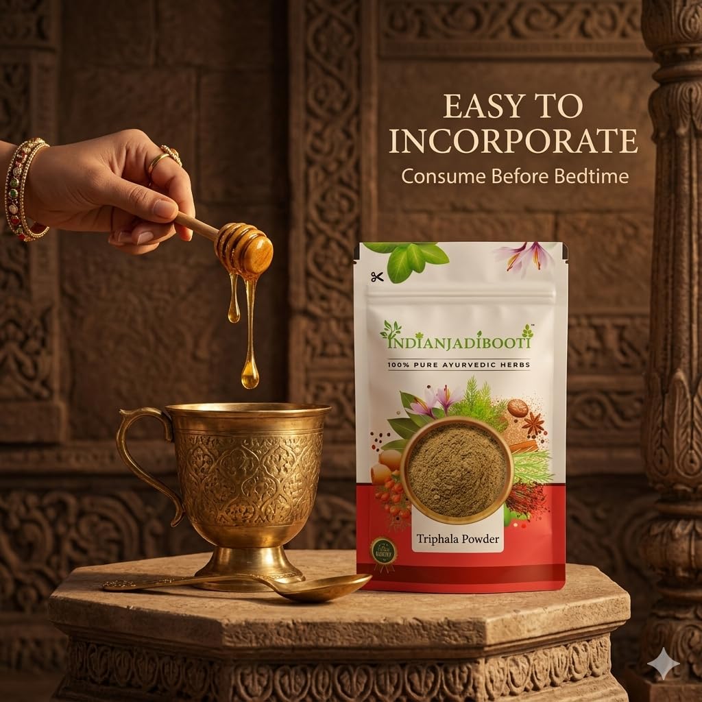 IndianJadiBooti Pure Triphala Powder | Digestive Wellness & Detox (250g)