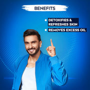NIVEA MEN All in 1 Charcoal Face Wash | Natural Charcoal, Gluta, AHA & Vitamin C | Helps Reduce the Appearance of Tan | Removes Excess Oil and Minimizes Pores | For Bright Radiant Skin | 100g