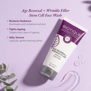 Biotique Professional Age Reversal + Wrinkle Filler Stem Cell Face Wash 100ml