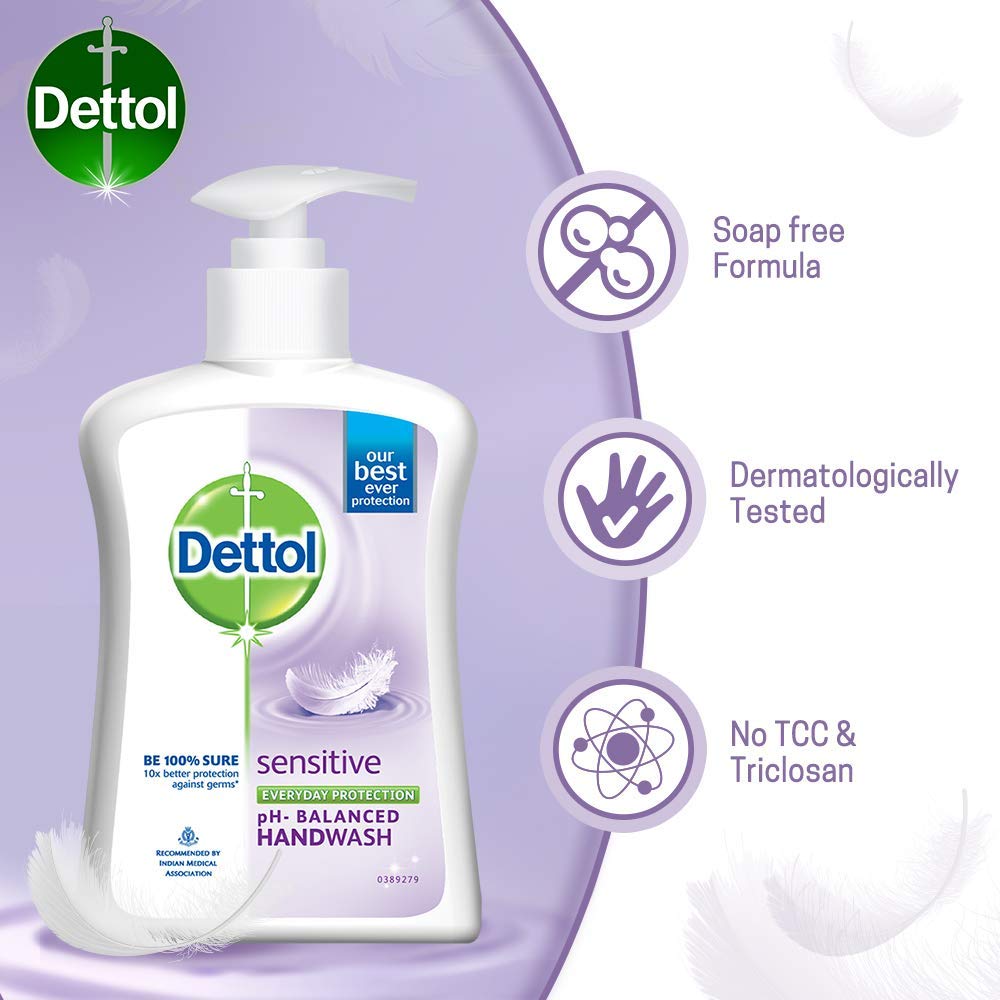 Dettol Liquid Sensitive Handwash - 200 ml - 175 ml (Any Variant)
