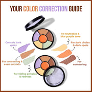INSIGHT Cosmetics Glossy Pro Concealer Full Palette-Concealer|Conceal |Correct |Contour |Waterproof |Crease Resistance |Long Lasting |Oil Control (CR105-Concealer) (Pack Of 4)