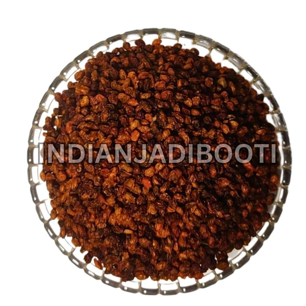 IndianJadiBooti Sea Buckthorn Berries (Hippophae Rhamnoides) - 250g | Dried Himalayan Superfood | Rich in Omega 7 & Vitamin C for Glowing Skin & Immunity | Tea & Smoothie Mix
