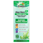 Zandu Aloe Vera + 5 Herbs Health Juice | Ayurvedic Immunity Booster | Good for Digestive Health, Skin Health & Liver Function |No Added Sugar (500ml)