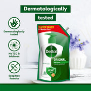 Dettol Liquid Handwash Refill - Original Hand Wash- 675ml | Germ Defence Formula | 10x Better Germ Protection