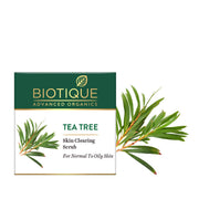 Biotique Tea Tree Skin Clearing Face Scrub for Normal to Oily Skin, 50g
