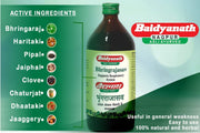 Baidyanath Asli Ayurved Bhringrajasava 450 ml (Pack of 8) Ayurvedic Hair Care Syrup for Healthy Hair and Scalp